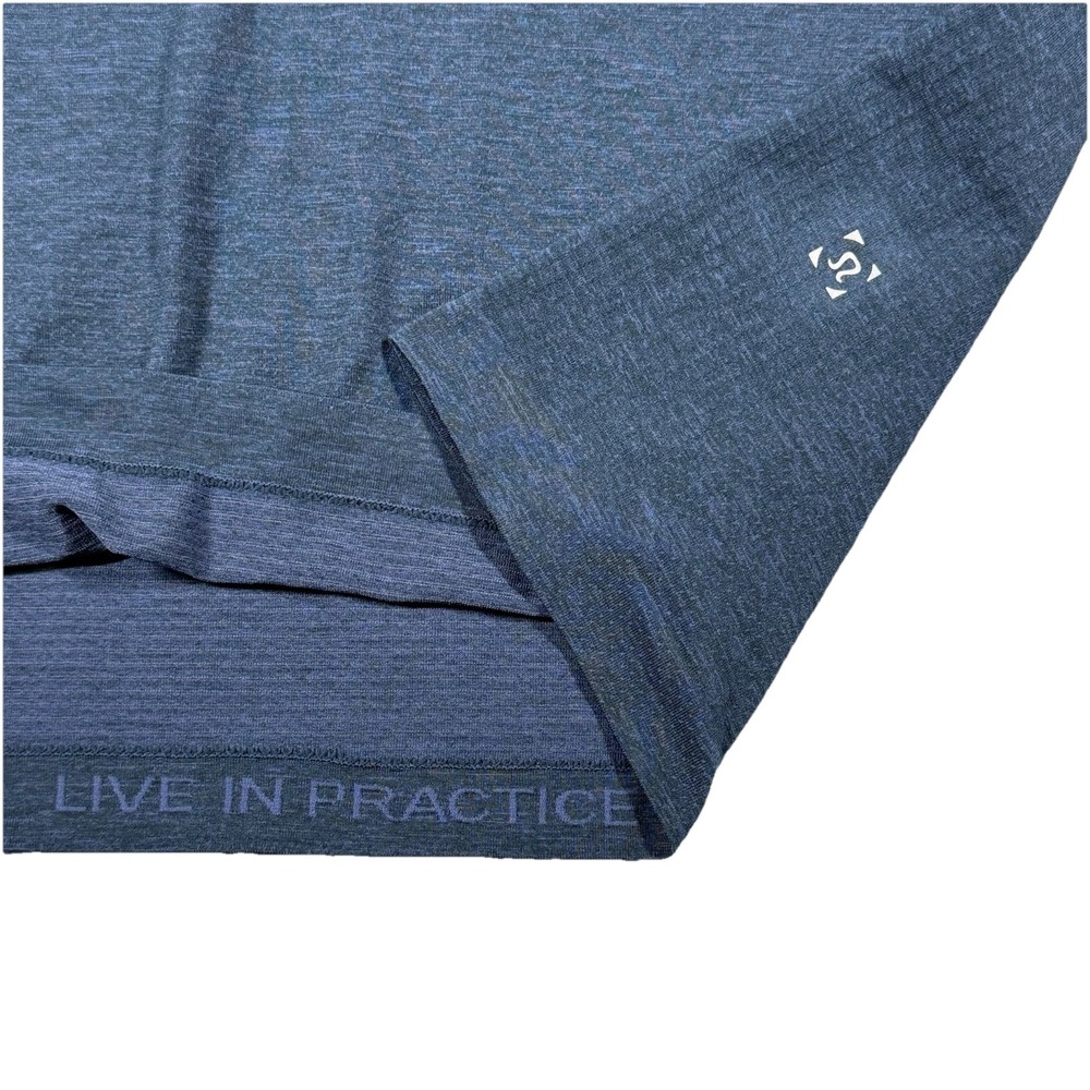 Lululemon Men's Blue Polo Short Sleeve Golf‎ Live In Practice breathable XS